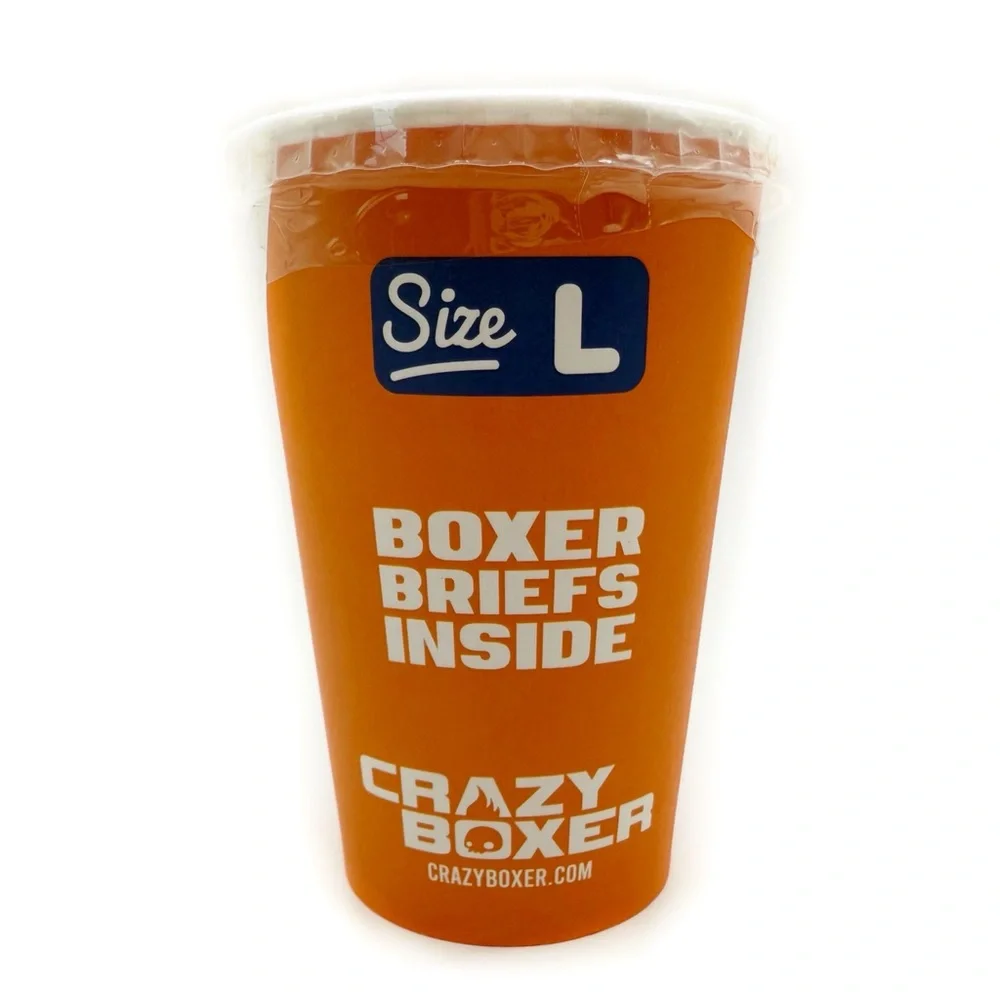 Fanta Orange Crazy Boxer Briefs Mens Size Large Underwear Fun Funny Soda Gift